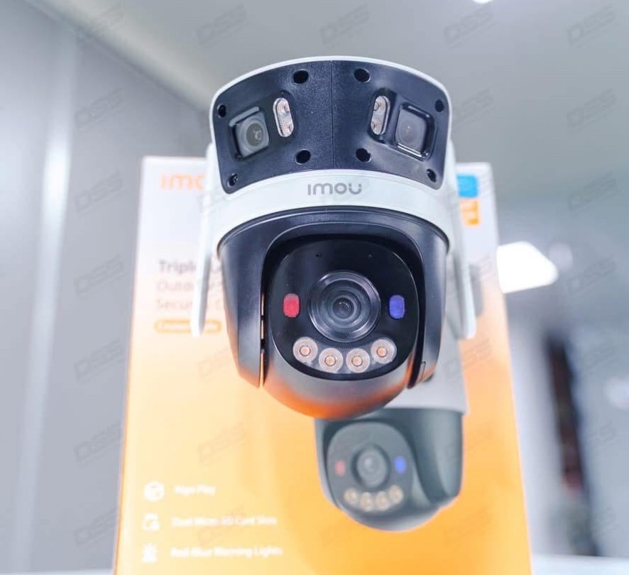 Camera 3 Ống kính Ngoài trời IMOU IPC-S7UP-11M0WED 11MP | Ống kính cố định: 3MP, Ống kính quay quét: 5MP | Tầm nhìn ban đêm: 30m | Tích hợp Mic & Loa.