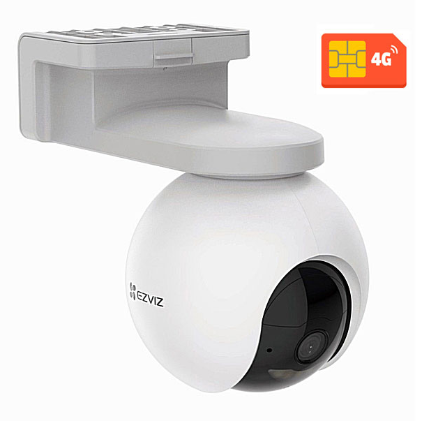 Camera 3mp EZVIZ EB8 (dùng Sim 4G) Dùng Pin Sạc/ Ngoài Trời + Kèm tấm năng lượng; 24T