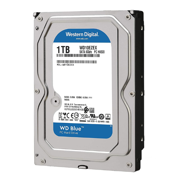 HDD 1TB  WD Blue 3.5, SATA, 1TB WD10EZEX; 24T