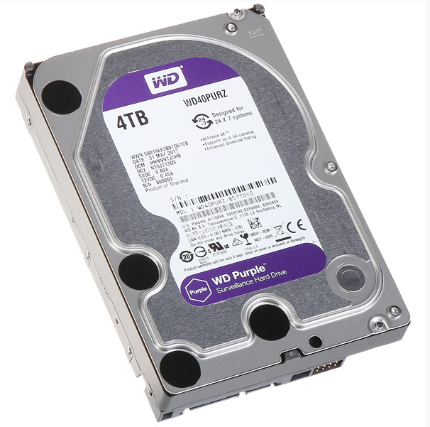 HDD 4TB Western Digital Purple (Tím) WD43PURZ | Chính hãng; 24T