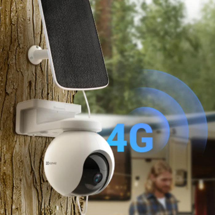 Camera 3mp EZVIZ EB8 (dùng Sim 4G) Dùng Pin Sạc/ Ngoài Trời + Kèm tấm năng lượng; 24T