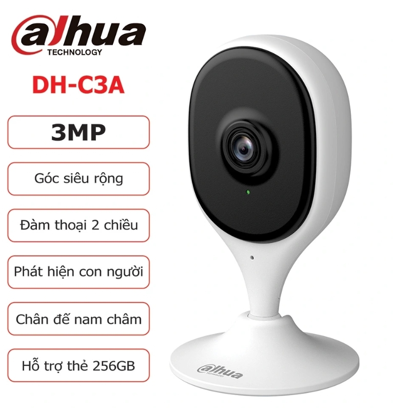 Camera Wifi cố định 3MP DAHUA DH-C3A;24T