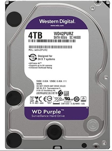 HDD 4TB WD PURPLE-CHUYÊN CAMERA | Công ty | V+200K giá cao; 24T