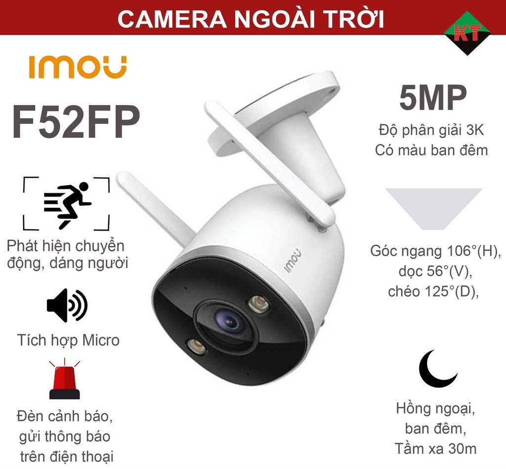 Camera IP IMOU IPC-F52FP; 24T