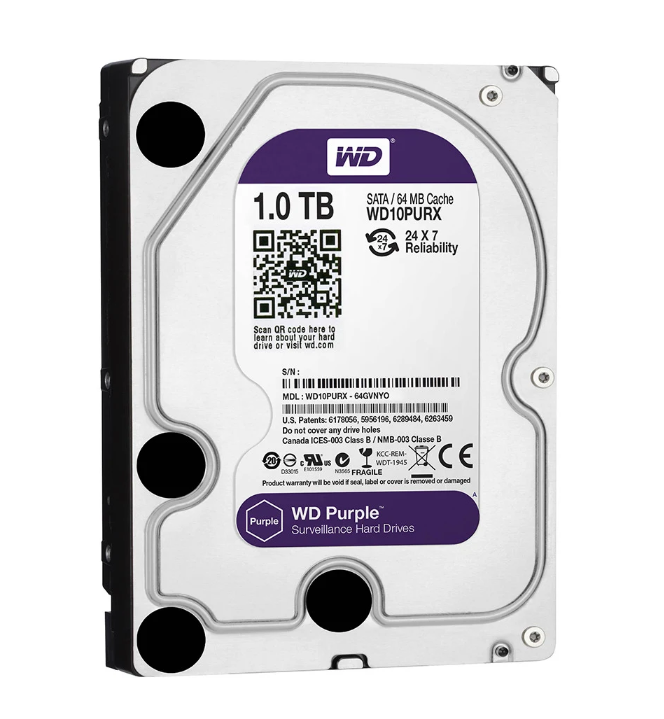 HDD 1TB Western Digital Purple (Tím) WD10PURZ | Chính hãng; 24T