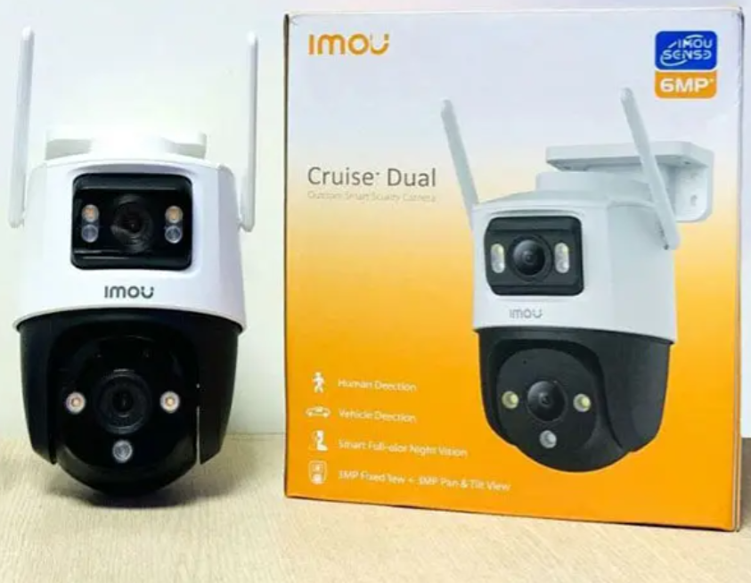 Camera Wifi iMOU 6MP IPC-S7XP-6M0WED (6MP, 2 ống kính, Xoay 360, đàm thoại 2 chiều); 24T