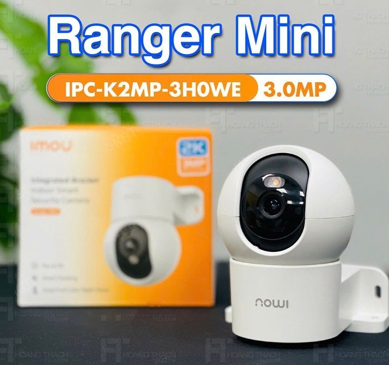 Số lượng >=5 Giảm 2K | Camera Wifi Imou Ranger Mini 5MP (IPC-K2MP-5H1WE)| Trong nhà | Tầm xa hồng ngoại/ánh sáng vàng: 10m | Zoom số 8x, 20fps | Phát
