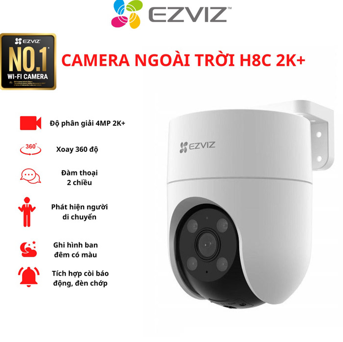 Camera Wifi EZVIZ - CS -H8C 4MP; 24T